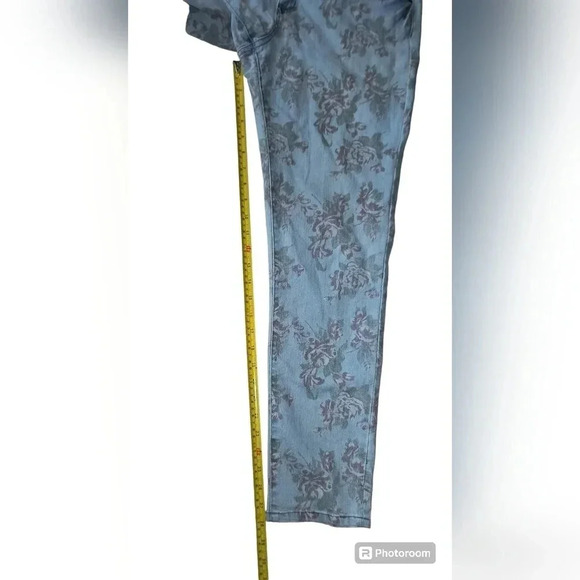 21 Denim by Forever 21 Women's Floral Print Low Rise Skinny Jeans, 30 - Picture 5 of 8